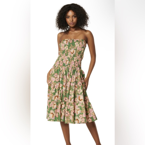 MISA Los Angeles “Kate” Dress Skirt in Green and Pink – Size XL – NWT - Picture 4 of 10